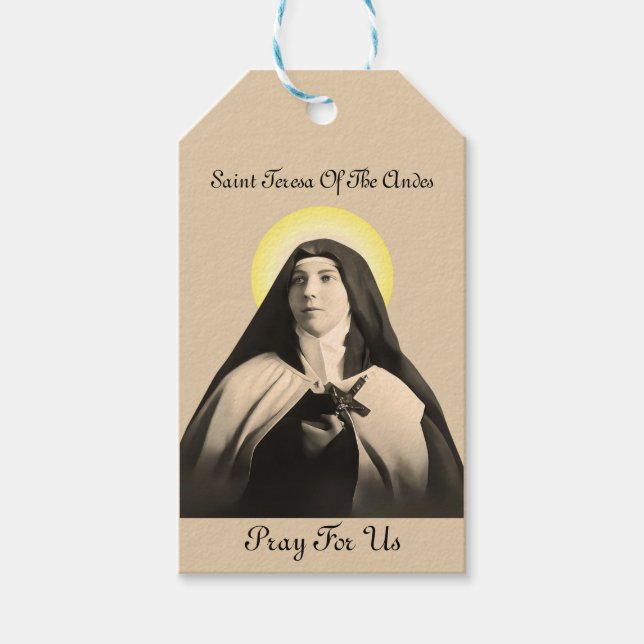 SAINT TERESA OF THE ANDES PRESENTETIKETT (Framsidan)