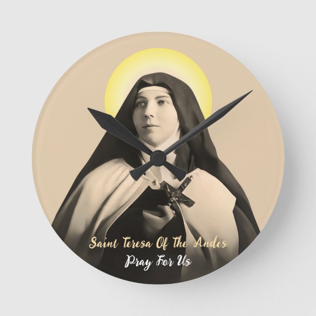 SAINT TERESA OF THE ANDES RUND KLOCKA (Framsida)