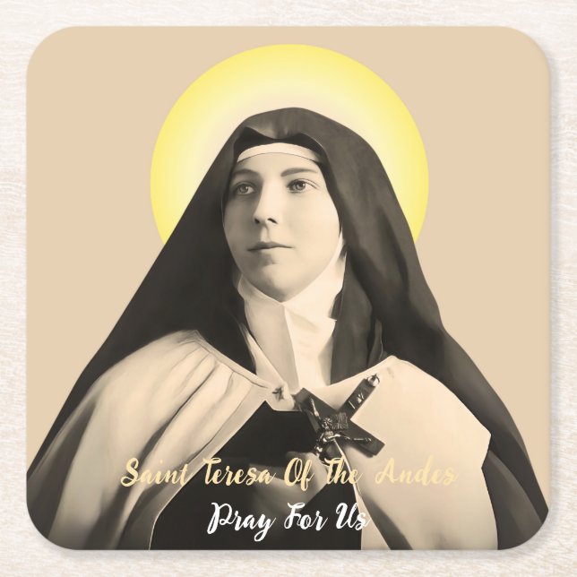 SAINT TERESA OF THE ANDES UNDERLÄGG PAPPER KVADRAT (Framsidan)