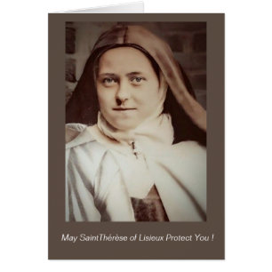 Saint Therese of Lisieux Hälsningskort