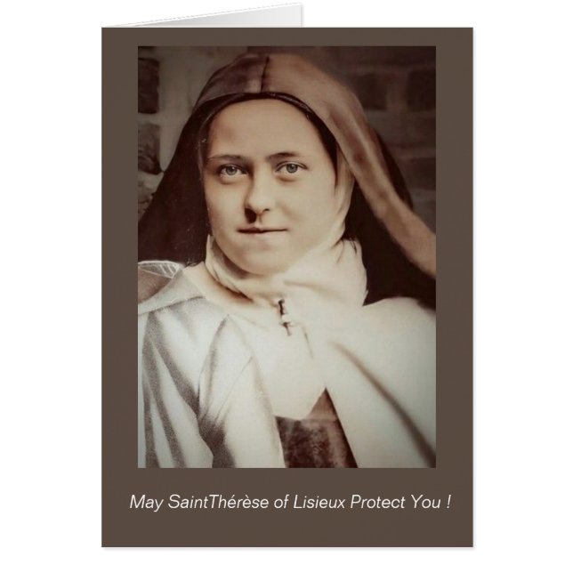 Saint Therese of Lisieux Hälsningskort (Framsidan)