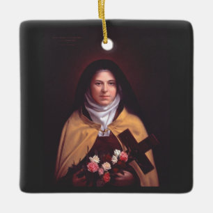 Saint Therese of Lisieux Julgransprydnad Keramik