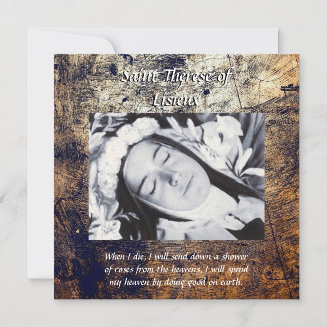 Saint Therese of Lisieux Julkort (Framsida)