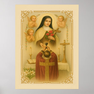 Saint Thérèse of Lisieux katolska präst i Mass Poster