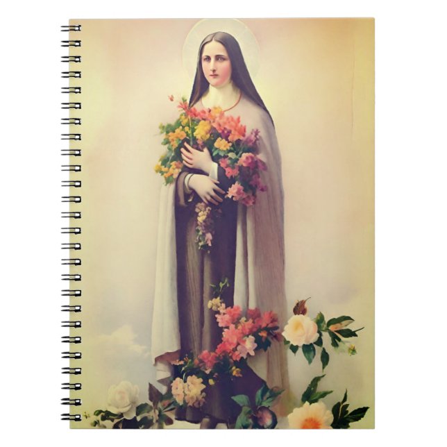Saint Therese of Lisieux Notebook Anteckningsbok (Framsidan)