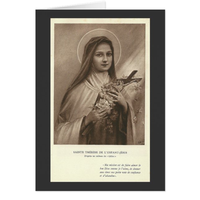 Saint Therese of Lisieux OBS Kort (Framsidan)