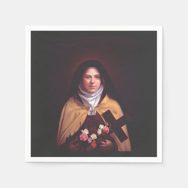 Saint Therese of Lisieux Pappersservett (Framsidan)
