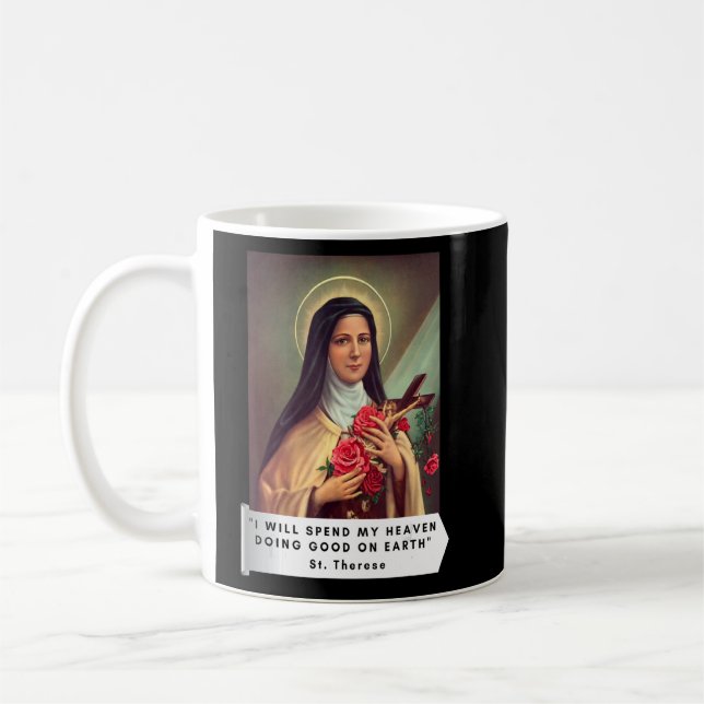 Saint Therese of Lisieux Saint Therese of Child Je Kaffemugg (Vänster)