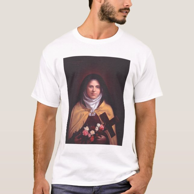 Saint Therese of Lisieux T Shirt (Framsida)