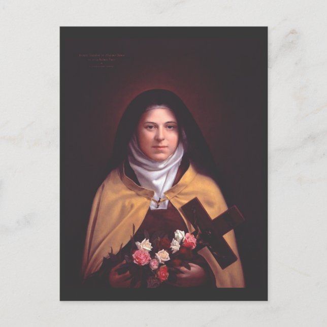 Saint Therese of Lisieux Vykort (Framsida)