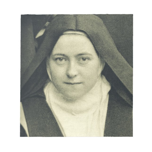 Saint Therese of the Child Jesus and Heliga Ansikt Anteckningsblock (Framsida)