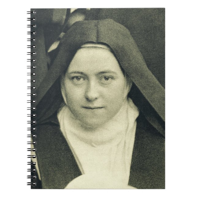 Saint Therese of the Child Jesus and Heliga Ansikt Anteckningsbok (Framsidan)