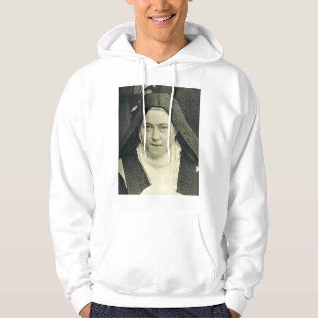 Saint Therese of the Child Jesus and Heliga Ansikt Hoodie (Framsida)