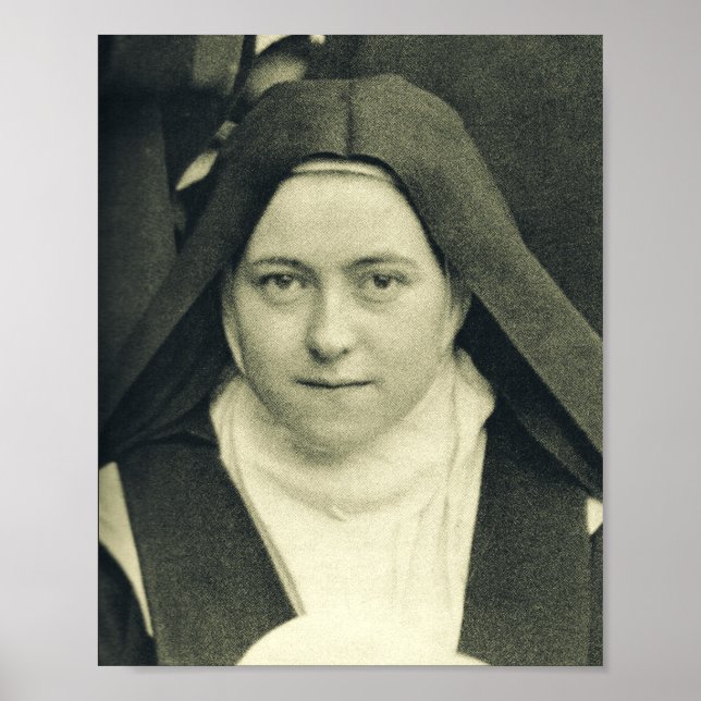 Saint Therese of the Child Jesus and Heliga Ansikt Poster (Framsidan)