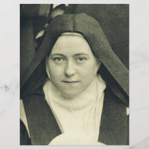 Saint Therese of the Child Jesus and Heliga Ansikt Reklamblad