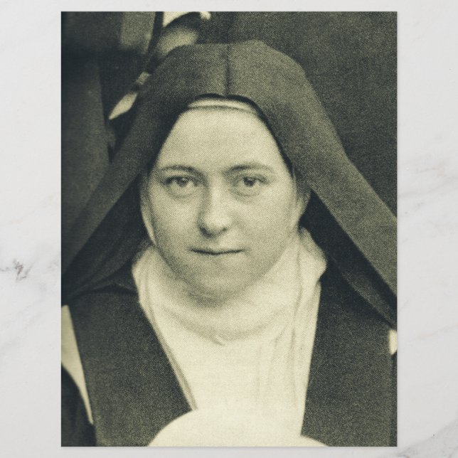 Saint Therese of the Child Jesus and Heliga Ansikt Reklamblad (Framsidan)