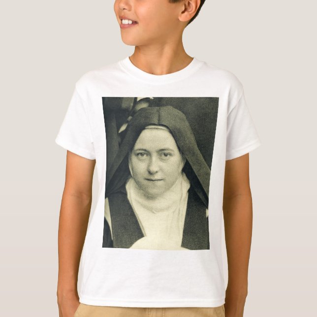 Saint Therese of the Child Jesus and Heliga Ansikt T Shirt (Framsida)
