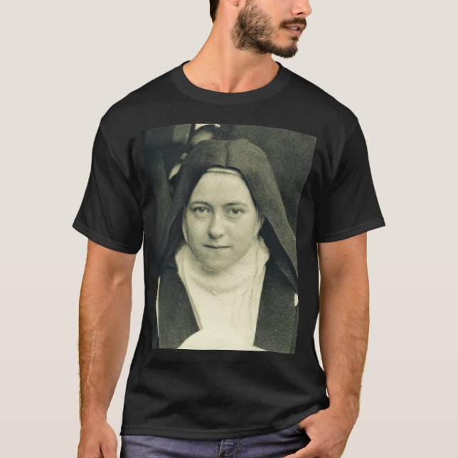 Saint Therese of the Child Jesus and Heliga Ansikt T Shirt (Framsida)