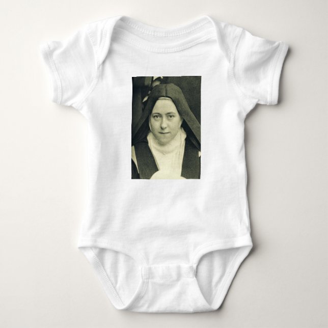 Saint Therese of the Child Jesus and Heliga Ansikt T Shirt (Framsida)