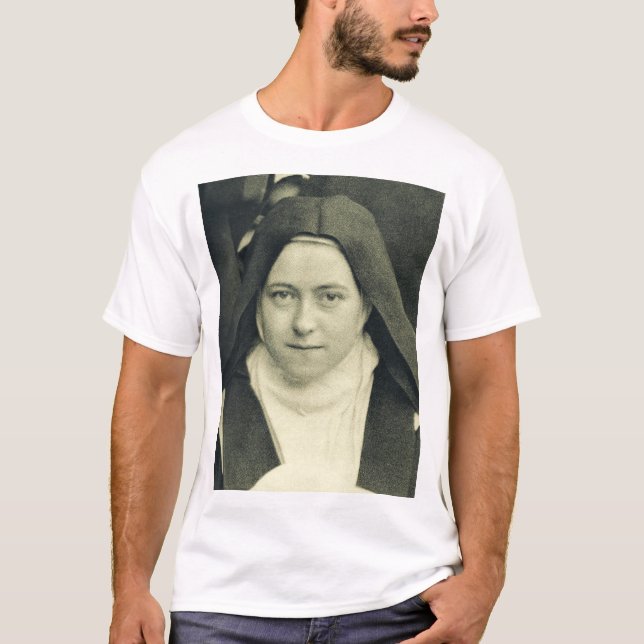 Saint Therese of the Child Jesus and Heliga Ansikt T Shirt (Framsida)