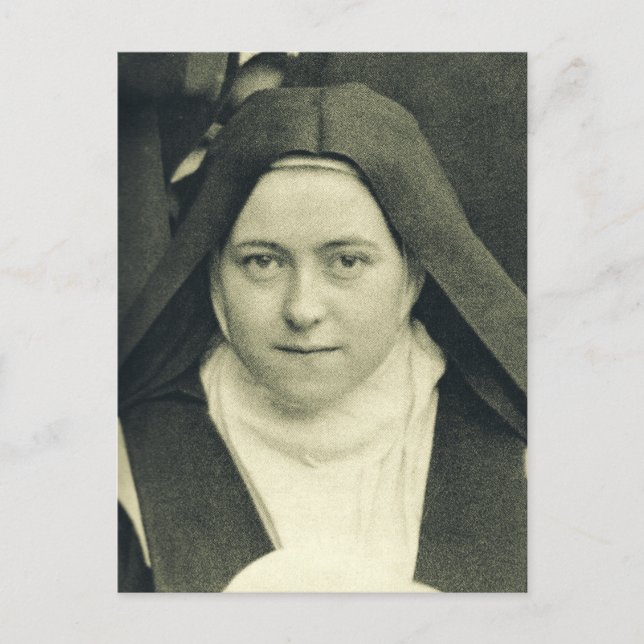 Saint Therese of the Child Jesus and Heliga Ansikt Vykort (Framsida)