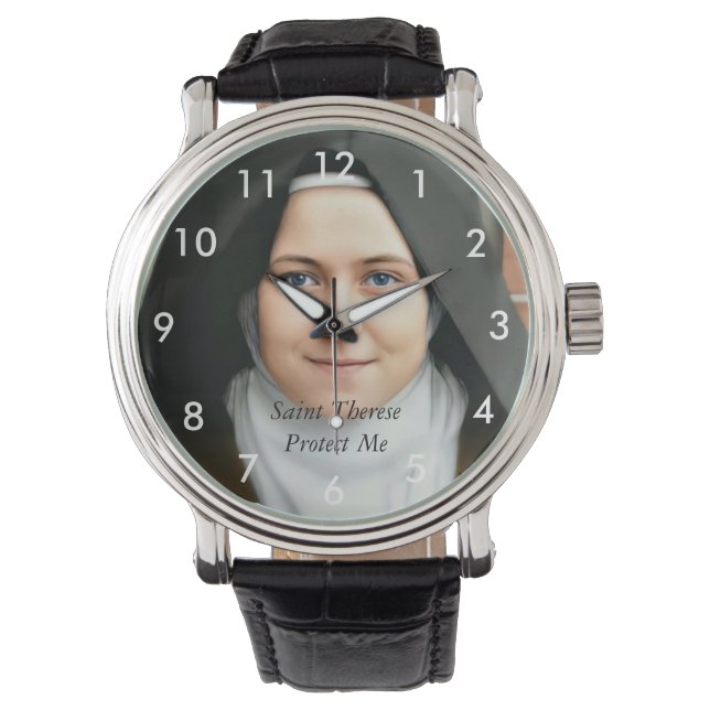 Saint Therese Skydda mig Armbandsur (Framsida)