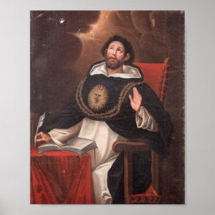 Saint Thomas Aquinas av Luis Munoz Lafuente Poster