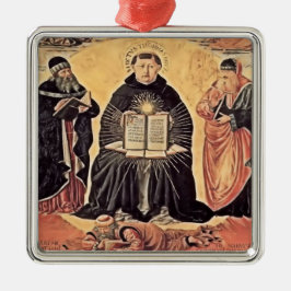 Saint Thomas Aquinas Julgransprydnad Metall