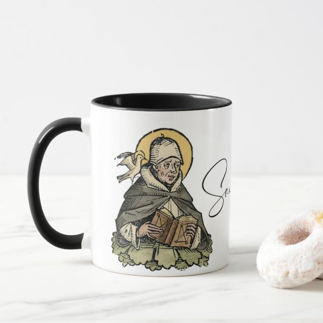 Saint Thomas Aquinas, katolska Saint Coffee Mugg (Med munk)