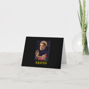 Saint Thomas Aquinas Painting Catholique Tack Kort