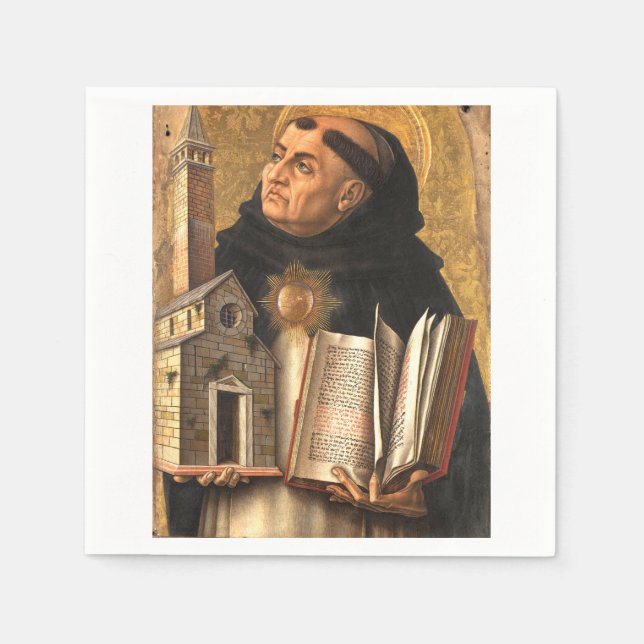 Saint Thomas Aquinas Pappersservett (Framsidan)