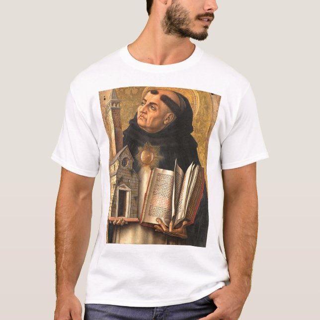 Saint Thomas Aquinas T Shirt (Framsida)