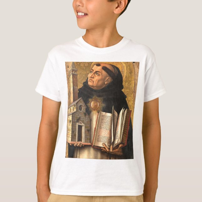 Saint Thomas Aquinas T Shirt (Framsida)