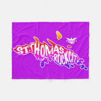 Saint Thomas, "Sten City", Jungfruöarna | Lila Fleecefilt