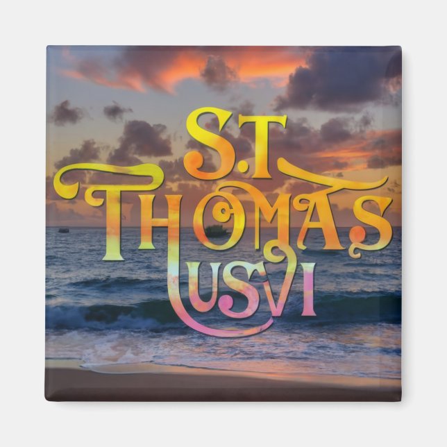 Saint Thomas U.S. Virgin Islands Magnet (Framsidan)