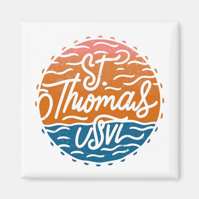 Saint Thomas U.S. Virgin Islands Magnet (Framsidan)