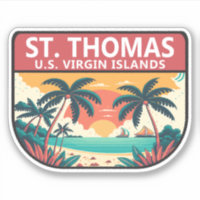 Saint Thomas U.S. Virgin Islands Retro Emblem