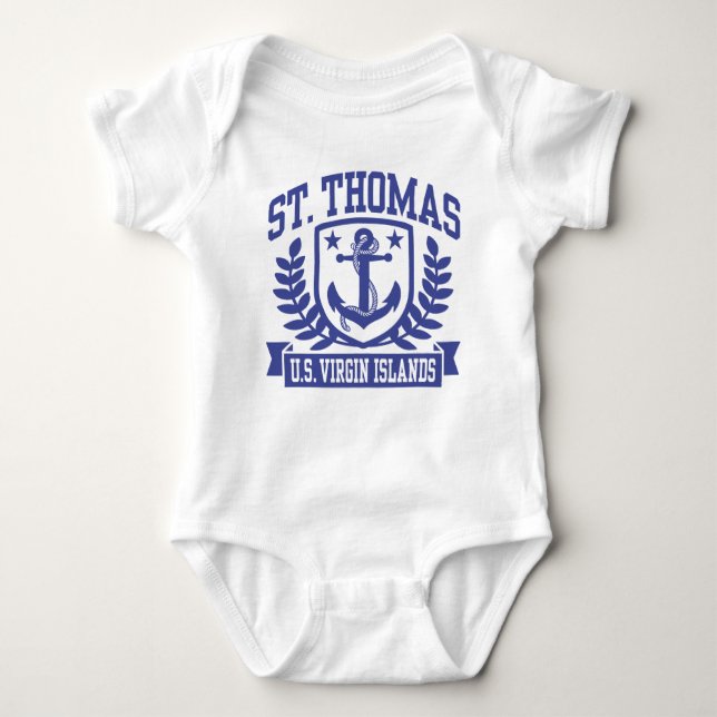 Saint Thomas U.S. Virgin Islands Tee Shirt (Framsida)