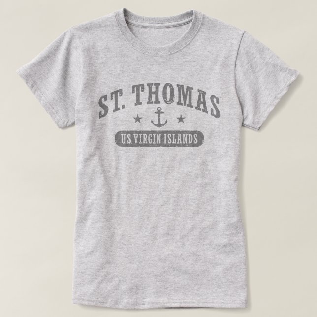 Saint Thomas U.S. Virgin Islands Tee Shirt (Design framsida)