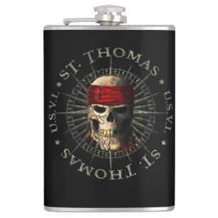 Saint Thomas USVI Pirat Skull Fickplunta