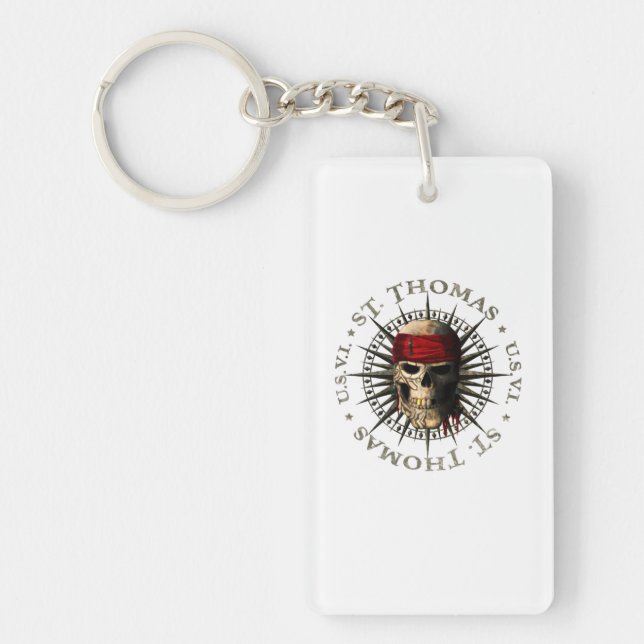 Saint Thomas USVI Pirate Skull (Framsidan)