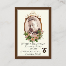 Saint Titus Brandsma Canonization minneshögtid Placeringskort
