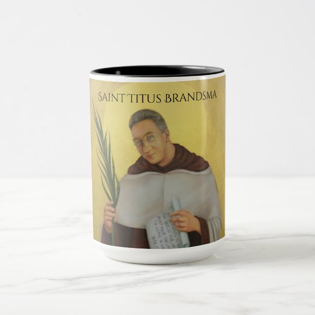 Saint Titus Brandsma Carmelite Saints Priest Mugg (Center)