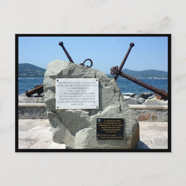 saint tropez-ankare vykort (Framsida)