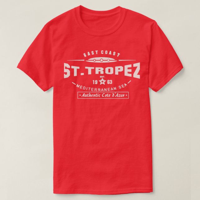Saint Tropez Authentit T Shirt (Design framsida)