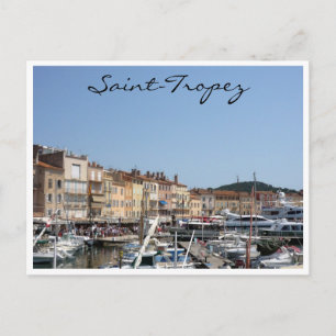 saint tropez-båtar vykort