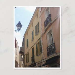 saint tropez byggnad vykort