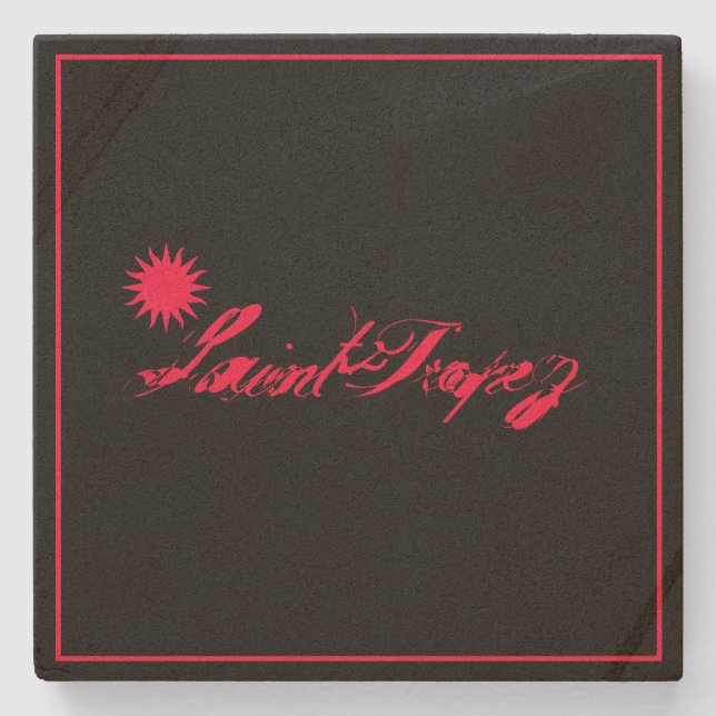 Saint-Tropez Côte d’Azur french riviera Soleil Sun Stenunderlägg (Framsidan)