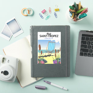 Saint-Tropez Frankrike resaffisch  Klistermärken