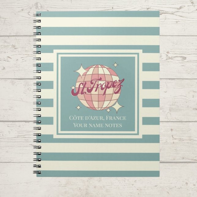 Saint Tropez Frankrike sommar helgdag Anteckningsbok (Skapare uppladdad)